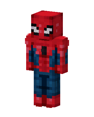 Spider-Man Minecraft red skin