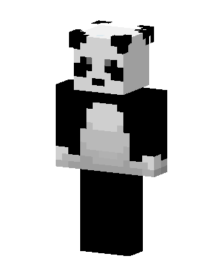 Panda skin, 3D preview