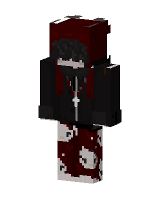 Red Hoodie Girl Minecraft skin