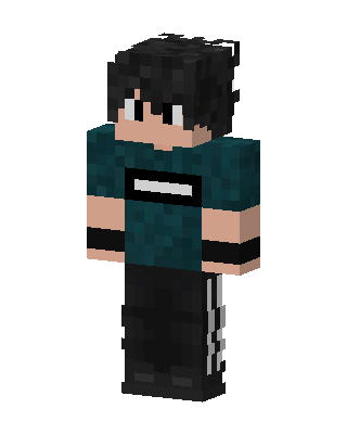 Teal Streetwear Boy Minecraft skin