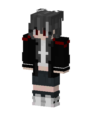 Crimson Goth Minecraft skin