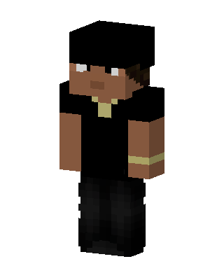 Black Ninja Boy skin, 3D preview