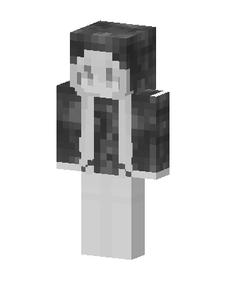 Monochrome Hoodie skin, 3D preview