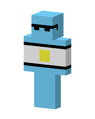 Blue Shades Guy skin, 3D preview