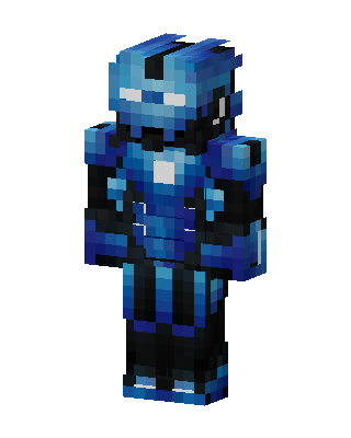 Blue Armor Minecraft skin