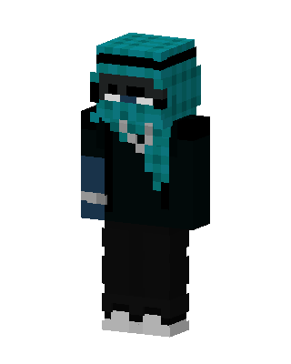 Teal Keffiyeh skin, 3D preview