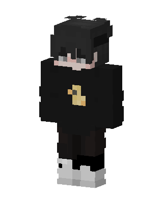 Duck Hoodie Boy skin, 3D preview