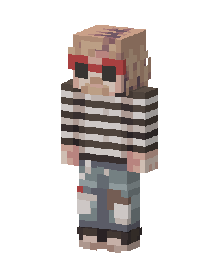 Scruffy Drifter skin, 3D preview