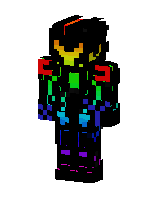 Rainbow Armor skin, 3D preview