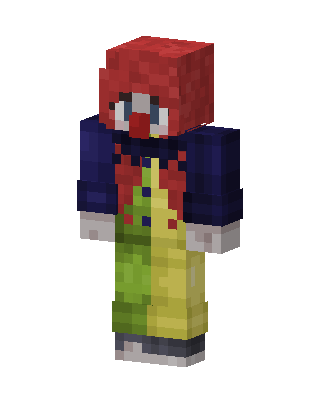 Green Clown skin, 3D preview