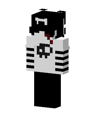 Black Player Boy skin, 3D preview
