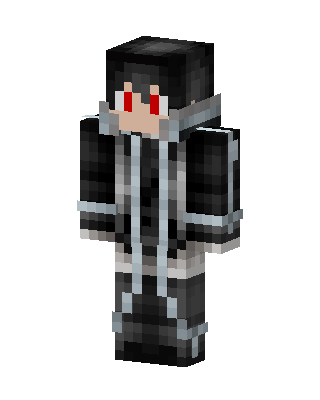 Crimson Eyed Hoodie skin, 3D preview