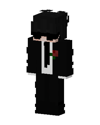 Black Suit Boy skin, 3D preview