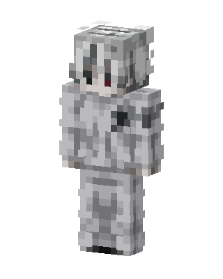 Snowy Wolf Hoodie skin, 3D preview