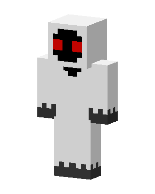 White Villain Minecraft Halloween skin
