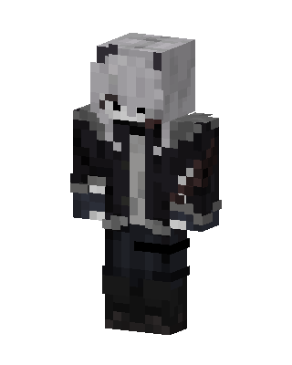 Monochrome Jacket skin, 3D preview