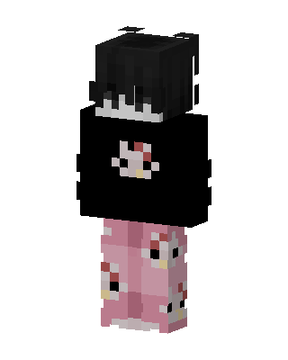 Black Animal Girl Minecraft skin