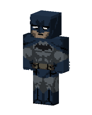Blue Masked Hero Boy skin, 3D preview