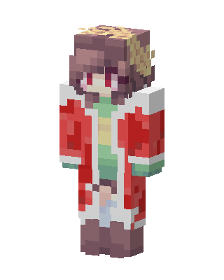 Red Holiday Girl Minecraft skin
