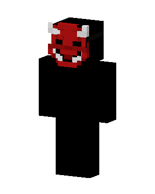 Black Horned Villain Minecraft skin