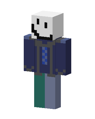 Blue Skeleton Boy Minecraft blue skin