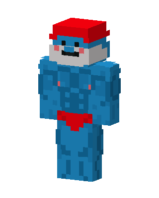 Blue Hero Boy skin, 3D preview