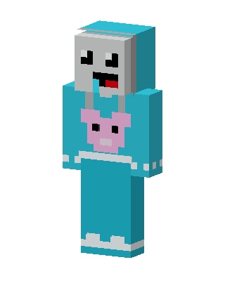 Derpy Teal Hoodie Minecraft skin