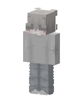 Gray Hoodie Boy Minecraft skin