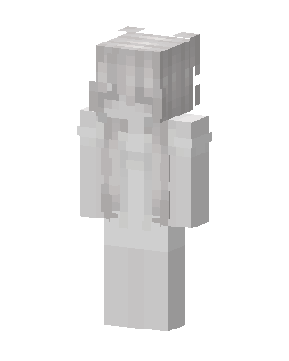 Ghost Girl skin, 3D preview