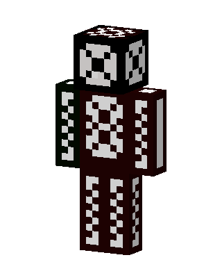 Dice Man skin, 3D preview