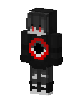 Red Eye Hoodie skin, 3D preview