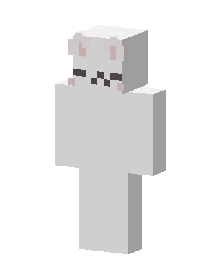 White Animal skin, 3D preview