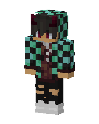 Tanjiro Kamado skin, 3D preview