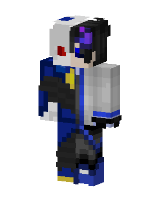 Split Cyber Hoodie skin, 3D preview