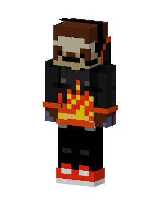 Black Player Boy skin, 3D preview