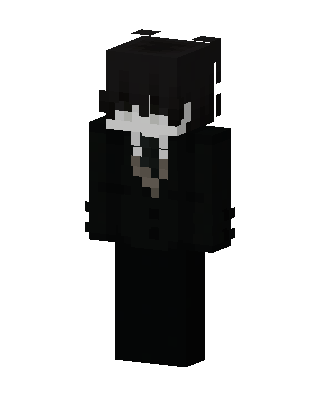 Black Ninja Boy skin, 3D preview