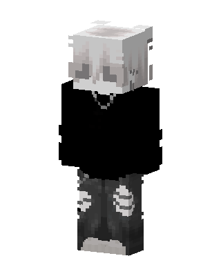 Ashen Hoodie skin, 3D preview