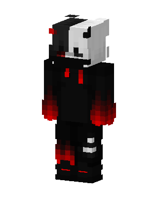 Monokuma Hoodie Minecraft skin