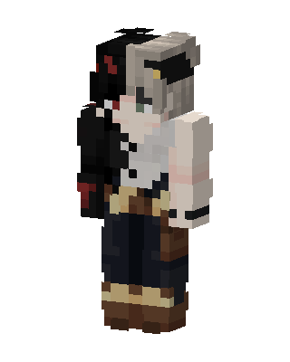 Split Hair Gunslinger skin, 3D preview