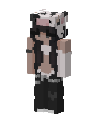 Black Animal Girl Minecraft skin