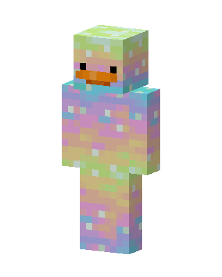 Pastel Duck skin, 3D preview