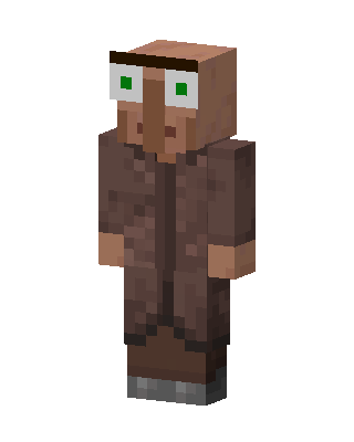 Villager skin, 3D preview