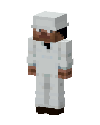 White Suit Chef skin, 3D preview