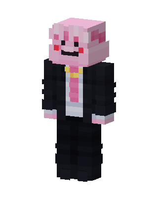 Axolotl Gentleman Minecraft skin