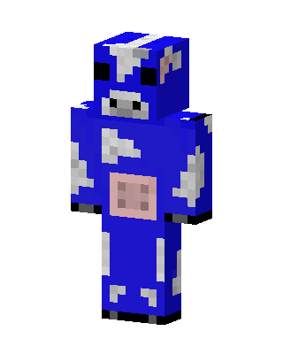 Blue Hero skin, 3D preview