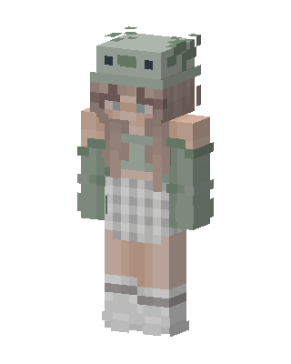 Frog Hood Girl Minecraft skin