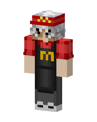 Red Worker skin, 3D preview