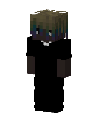 Black Villain Boy skin, 3D preview