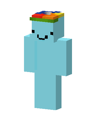 Cyan Pride Minecraft pastel skin