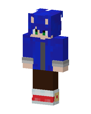 Blue Suit Boy skin, 3D preview